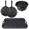 Lehman's Campfire Cooking 4-Piece Set, Nitrided, Dutch Oven, Skillets, and Griddle